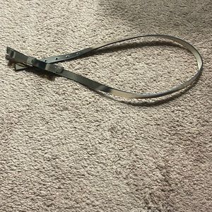 Kate Spade bow belt- metallic